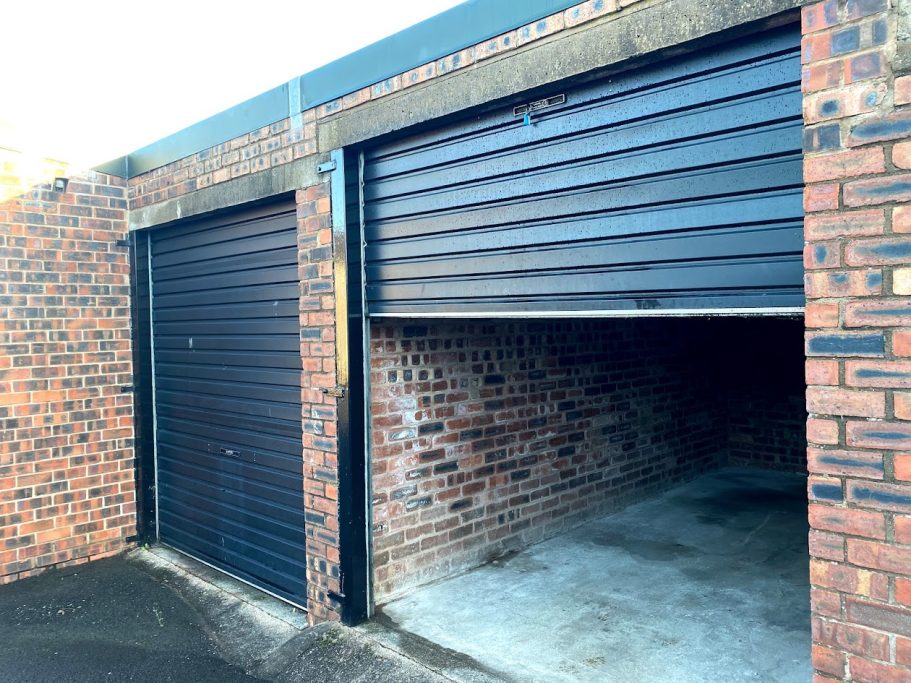 a roller shutter lock up garage showing inside