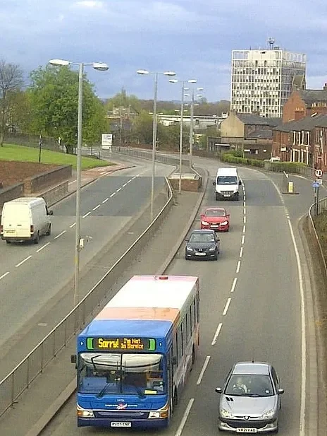 A view of Carlisle looking at Castle Way