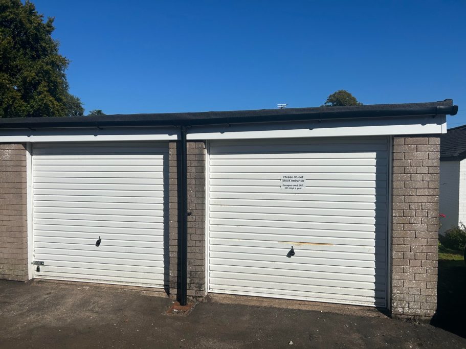 a pair of lock up garages