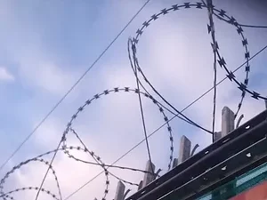 fencing inside a security compound